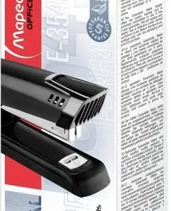 AGRAFEUSE MAPED ESSENTIALS MÉTAL E3543 68X39X197MM HALF STRIP 25 FEUILLES AGRAFES 24/6 ET 26/6 COLORIS NOIR