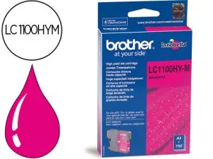 CARTOUCHE BROTHER JET D'ENCRE LC1100HYM COULEUR MAGENTA 750P
