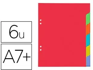 INTERCALAIRE COUTAL CARTE RECYCLÉE 170G 6 POSITIONS 170X220MM