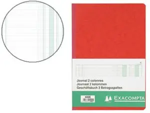 MANIFOLD EXACOMPTA PIQUÉ A4 210X297MM 32 LIGNES 80 PAGES JOURNAL FOLIOTÉ