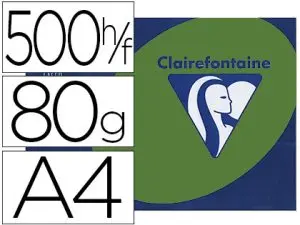 PAPIER COULEUR CLAIREFONTAINE TROPHÉE MULTIFONCTION A4 80G/M2 COULEURS INTENSES VERT SAPIN PAQUET 500 FEUILLES