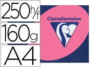 PAPIER COULEUR CLAIREFONTAINE TROPHÉE MULTIFONCTION A4 160G/M2 COULEURS INTENSES ROSE FUCHSIA PAQUET 250 FEUILLES
