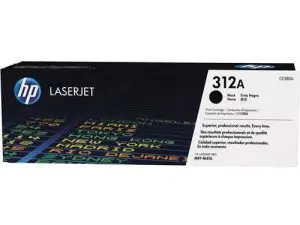 TONER LASER HP 312A CF380A POUR LASERJET PRO MFP M476 COULEUR NOIR 2400P