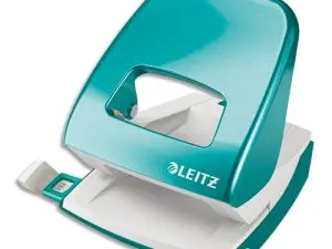 PERFORATEUR LEITZ MÉTAL CAPACITÉ PERFORATION 30F 2 TROUS COLORIS MENTHE 107X100X137MM