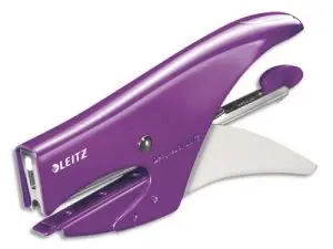 PINCE À AGRAFER LEITZ 5531 WOW MÉTAL 82X24X160MM 15F AGRAFES N.10 COLORIS VIOLET MÉTALLISÉ
