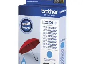 CARTOUCHE BROTHER JET D'ENCRE ORIGINALE LC225XLC COULEUR CYAN