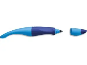 STYLO-BILLE STABILO EASY ORIGINAL GAUCHER 1 RECHARGE COULEUR BLEU ÉTUI
