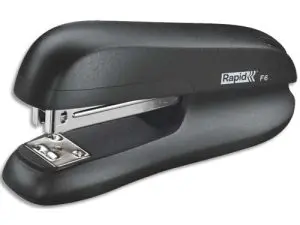 AGRAFEUSE BUREAU RAPID HS F6 MÉTAL 40X62X126MM 20 FEUILLES AGRAFES RAPID STRONG 24/6 ET 26/6 COLORIS NOIR