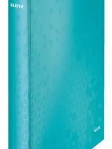 CLASSEUR LEITZ WOW 4 ANNEAUX EN D 25MM CARTON PELLICULÉ ROBUSTE A4+ 275X40X318MM DOS 40MM COLORIS MENTHE