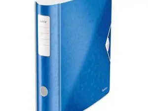 CLASSEUR LEVIER LEITZ WOW 180º ACTIVE 318X312MM POLYFOAM DOS 75MM OEILLET PRÉHENSION GRIFFES BLOCAGE 600F COLORIS BLEU