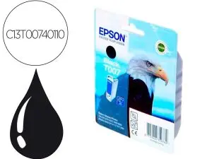 CARTOUCHE EPSON T0074 JET D'ENCRE C13T00740110 COULEUR NOIR 540P