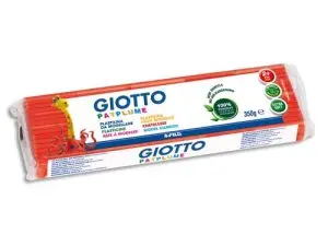 PATPLUME GIOTTO MATIERE VEGETALE SOUPLE NE SECHE PAS PAIN PREDECOUPE 350G COLORIS ROUGE