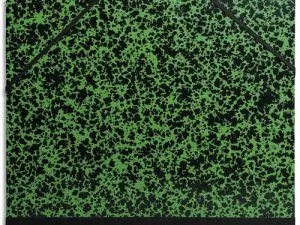 CARTON À DESSIN EXACOMPTA PAPIER MARBRÉ VERT 90G DOS KOVERIL NOIR FERMETURE ÉLASTIQUE 520X720MM