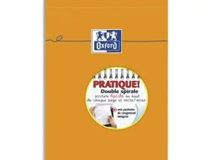 BLOC OXFORD MÉMO OPTIK PAPER RELIURE INTÉGRALE 148X210MM 80F NON PERFORÉES RÉGLURE 5X5MM