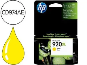 CARTOUCHE HP 920XL JET D'ENCRE CD974AE COULEUR JAUNE HAUTE CAPACITÉ 700P