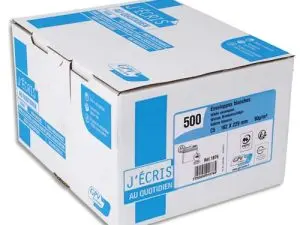 ENVELOPPE GPV C5 162X229MM 90G ADHÉSIVE FERMETURE RAPIDE SÉCURISÉE DÉFINITIVE BLANCHE BOÎTE 500 UNITÉS