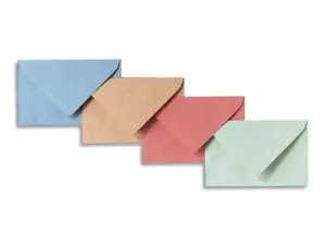 ENVELOPPE GPV ELECTION RECYCLEE 90X140MM 80G PATTE TRIANGULAIRE NON GOMMEE ROSE BOITE 500 UNITES