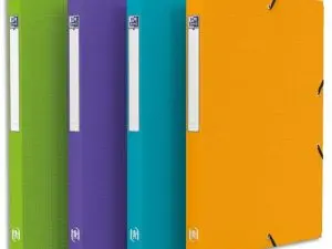 BOÎTE CLASSEMENT OXFORD MEMPHIS POLYPROPYLÈNE OPAQUE 7/10E DOS 25MM ÉLASTIQUE COLORIS ASSORTIS STYLE