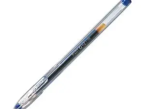STYLO-BILLE PILOT G1 5 ÉCRITURE FINE 0.3MM ENCRE GEL RECHARGEABLE CORPS TRANSLUCIDE COLORIS BLEU