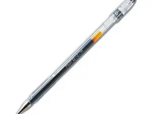 STYLO-BILLE PILOT G1 5 ÉCRITURE FINE 0.3MM ENCRE GEL RECHARGEABLE CORPS TRANSLUCIDE COLORIS NOIR