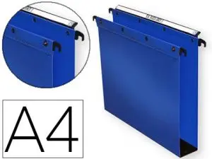 DOSSIER SUSPENDU L'OBLIQUE POLYPRO ULTIMATE 5/10E TIROIR ENTRAXE 330MM H250MM FOND 50 COLORIS BLEU PACK 10 UNITÉS