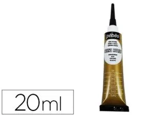 CERNE RELIEF PÉBÉO PEINTURE VITRAIL COLORIS OR TUBE 20ML