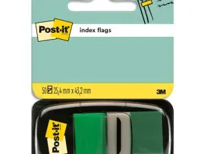 MARQUE-PAGES POST-IT STANDARD INDEX 25X44MM 50F COLORIS VERT