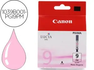 CARTOUCHE CANON JET D'ENCRE PHOTO 1039B001-PGI9PM COULEUR MAGENTA CLAIR 530P