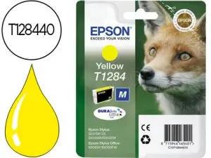 CARTOUCHE EPSON T1284 JET D'ENCRE C13T12844010 COULEUR JAUNE 225P