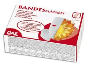 BANDE PLÂTRÉE DAS 8CMX3M BOÎTE 4 UNITÉS