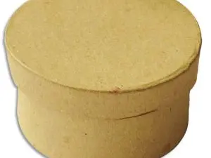BOÎTE EN CARTON À DÉCORER FORME RONDE DIAMÈTRE 7MM HAUTEUR 3.9CM