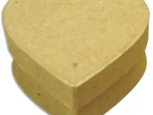 BOÎTE EN CARTON À DÉCORER FORME COEUR 10.5X9.5X6CM