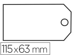 ÉTIQUETTE AMÉRICAINE APLI AGIPA 63X115MM PRÉ-IMPRIMÉE FICELLE INDIVIDUELLE 250MM CARNET 10 UNITÉS