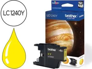 CARTOUCHE BROTHER JET D'ENCRE LC1240Y COULEUR JAUNE 600P