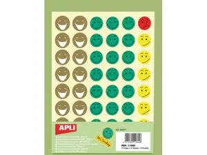 GOMMETTE SOURIRE APLI AGIPA REPOSITONNABLE POCHETTE 576 UNITÉS