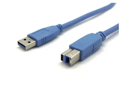 CÂBLE USB 3.0 STANDARD RELIE APPAREIL ÉQUIPÉ PRISE USB A-B CARRÉE PC/HUB/IMPRIMANTE