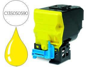 TONER LASER EPSON S050590 C13S050590 COULEUR JAUNE 6000P