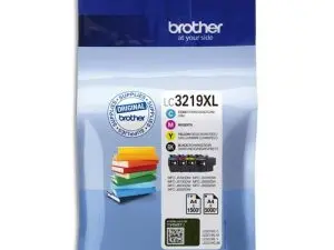 CARTOUCHE BROTHER JET D'ENCRE LC3219XL PACK 4 COLORIS NOIR JAUNE CYAN ET MAGENTA 3000P