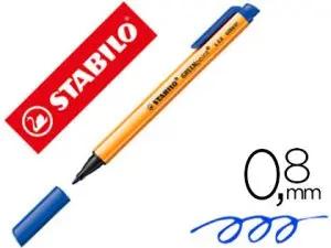 STYLO-FEUTRE STABILO GREENPOINT PLASTIQUE RECYCLÉ POINTE LARGE ROBUSTE ÉCRITURE DOUCE SURLIGNAGE EXPRESSIF BLEU