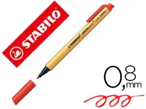 FEUTRE STABILO GREENPOINT PLASTIQUE RECYCLÉ POINTE LARGE ROBUSTE ÉCRITURE DOUCEUR SURLIGNAGE EXPRESSIF COULEUR ROUGE