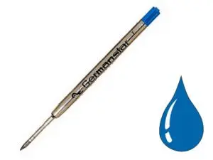 RECHARGE UNIVERSELLE STYLO-BILLE TYPE PARKER LARGEUR FINE COLORIS BLEU