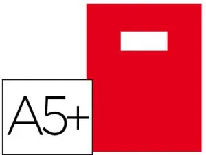 PROTÈGE-CAHIER RIPLAST YÉTI PVC OPAQUE 20/100E RABATS PORTE-ÉTIQUETTE ET ÉTIQUETTE FORMAT ÉCOLIER 170X220MM ROUGE