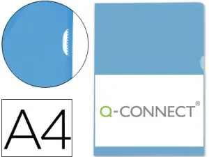 POCHETTE COIN Q-CONNECT POLYPROPYLÈNE ECO 12/100E COLORIS BLEU SACHET 10 UNITÉS