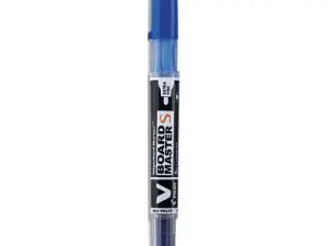 MARQUEUR PILOT V BOARD MASTER RECHARGEABLE POINTE CONIQUE EXTRA FINE 1.3MM ENCRE LIQUIDE BASE ALCOOL COULEUR VIVE BLEU