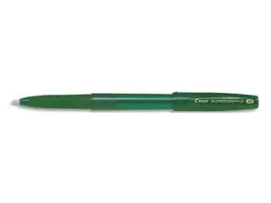 STYLO-BILLE PILOT SUPER GRIP G CAP POINTE MOYENNE COLORIS VERT