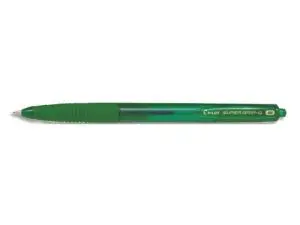 STYLO-BILLE PILOT SUPER GRIP G RÉTRACTABLE POINTE MOYENNE   1.0 MM COLORIS VERT