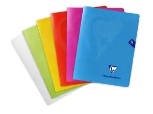 CAHIER PIQUE CLAIREFONTAINE MIMESYS COUVERTURE            POLYPROPYLENE 17X22CM 96      PAGES 90G SEYES COLORIS