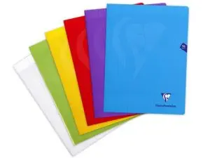 CAHIER PIQUE CLAIREFONTAINE MIMESYS COUVERTURE            POLYPROPYLENE 24X32CM 96      PAGES 90G SEYES COLORIS