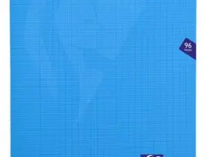 CAHIER PIQUÉ CLAIREFONTAINE MIMESYS COUVERTURE POLYPROPYLÈNE A4+ 24X32CM 96 PAGES 90G RÉGLURE SÉYÈS COLORIS BLEU