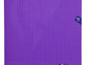 CAHIER PIQUÉ CLAIREFONTAINE MIMESYS COUVERTURE POLYPROPYLÈNE A4+ 24X32CM 96 PAGES 90G RÉGLURE SÉYÈS COLORIS VIOLET